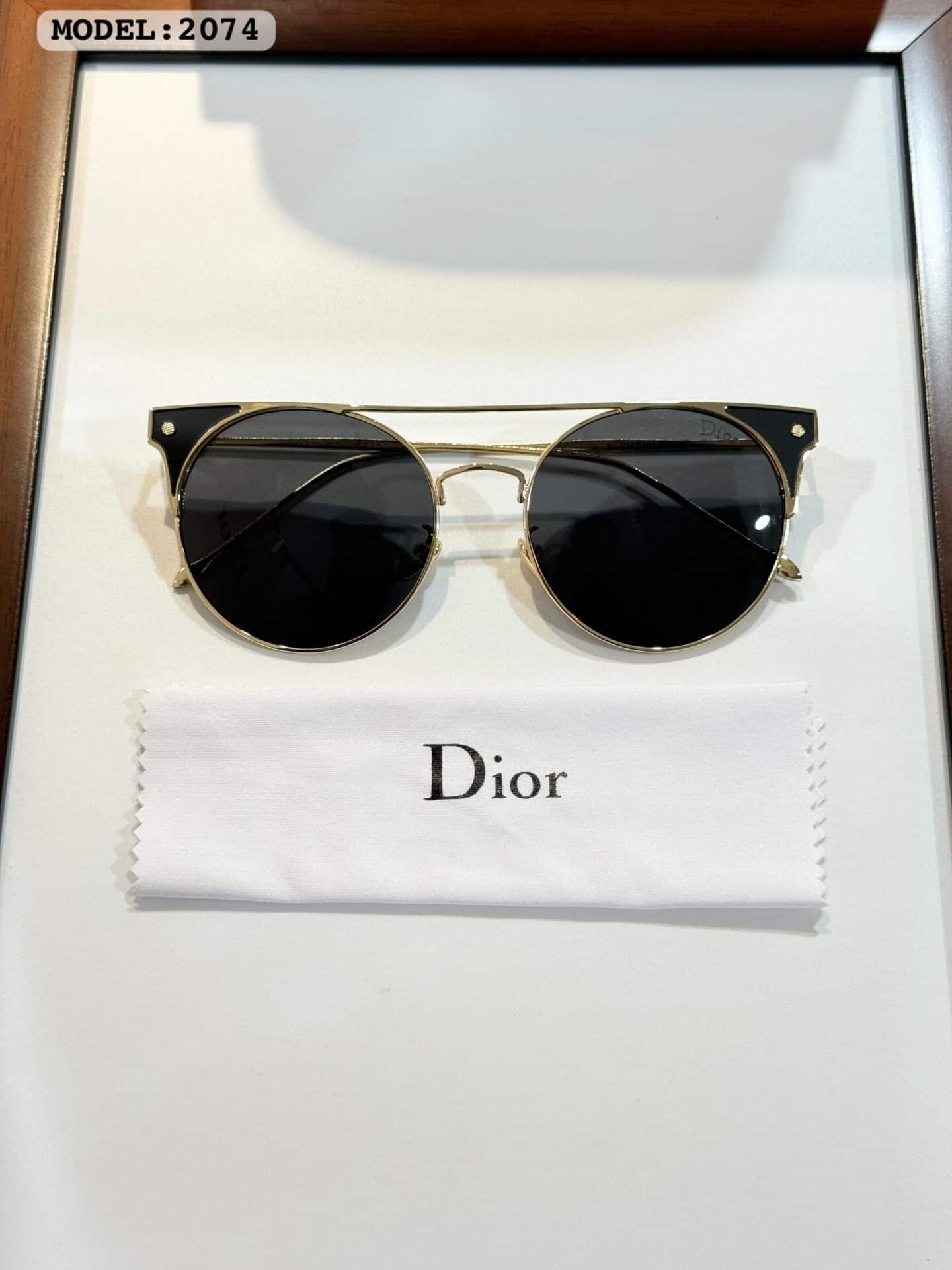 Dior 2074 Gold Black Sunglasses