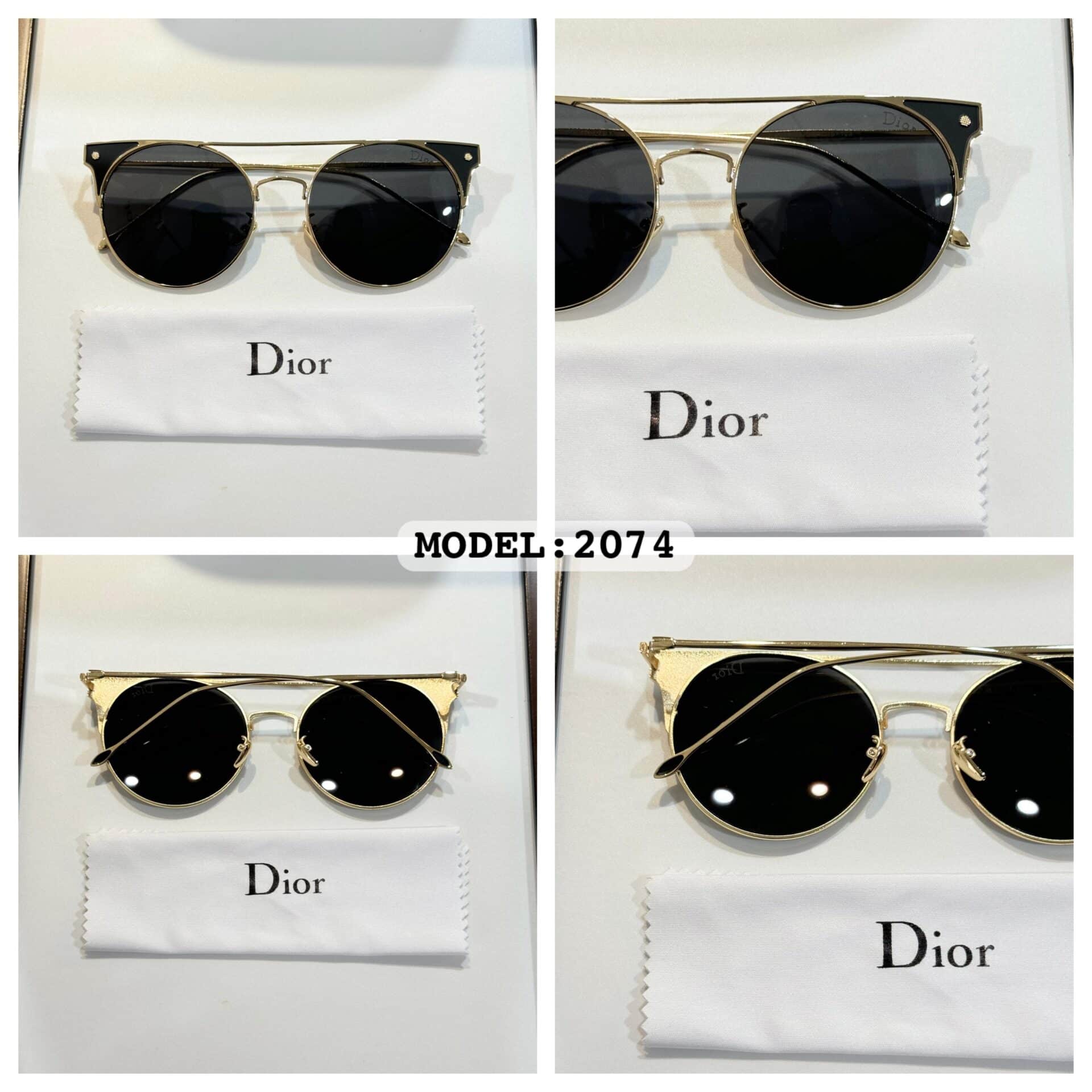 Dior 2074 Gold Black Sunglasses