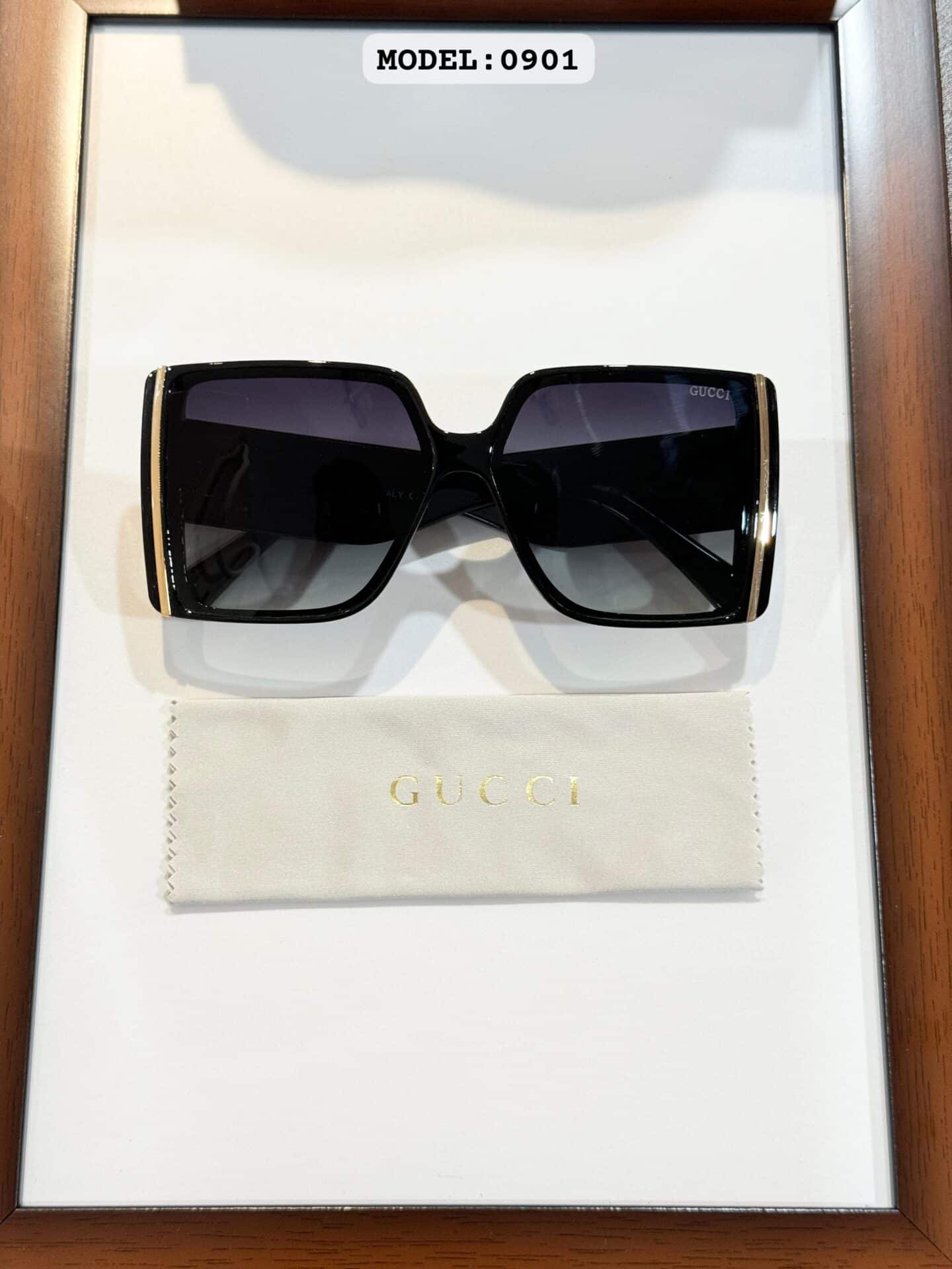 Gucci WMNS 0901 Black Green Sunglasses