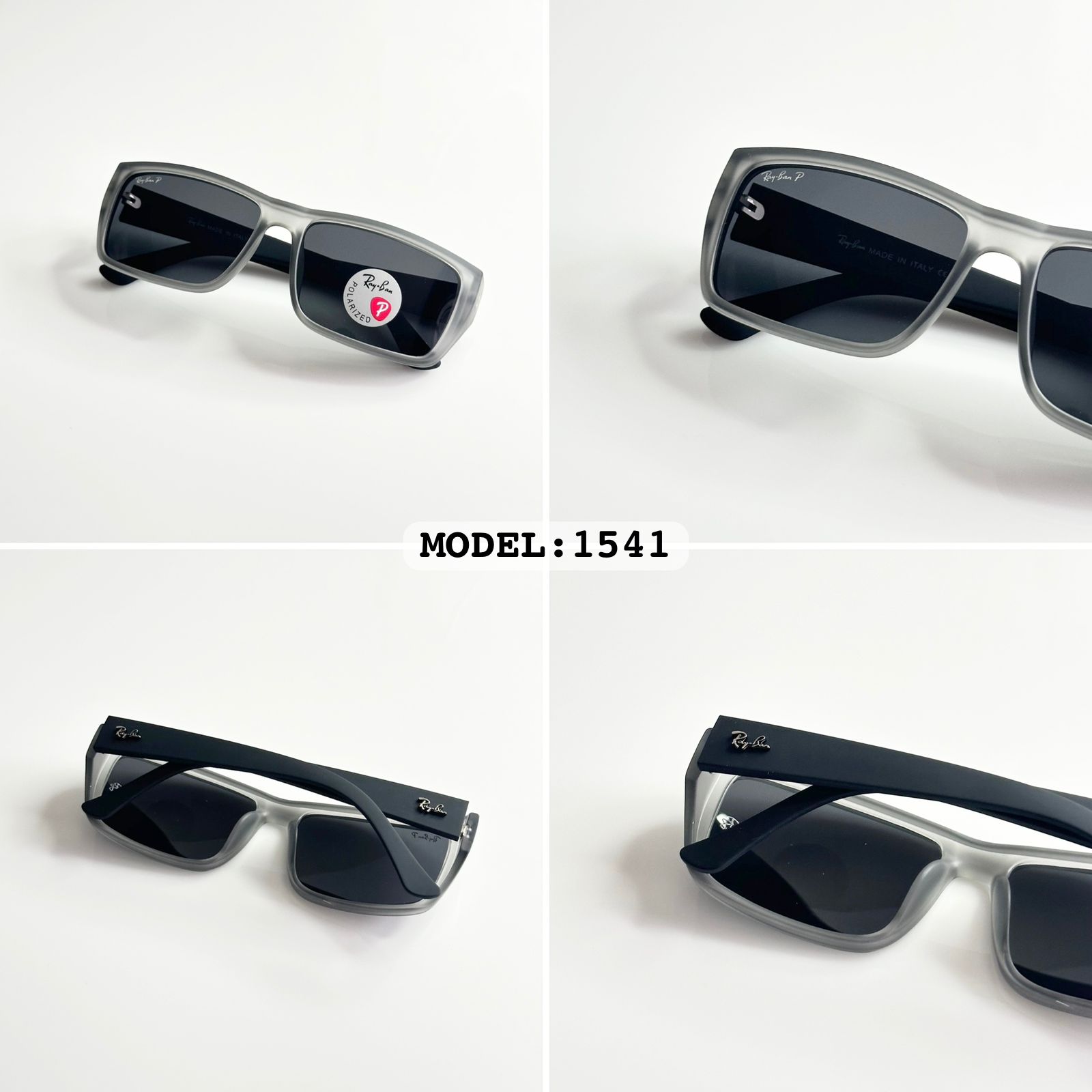 Rayban 1541 Grey Black Sunglasses