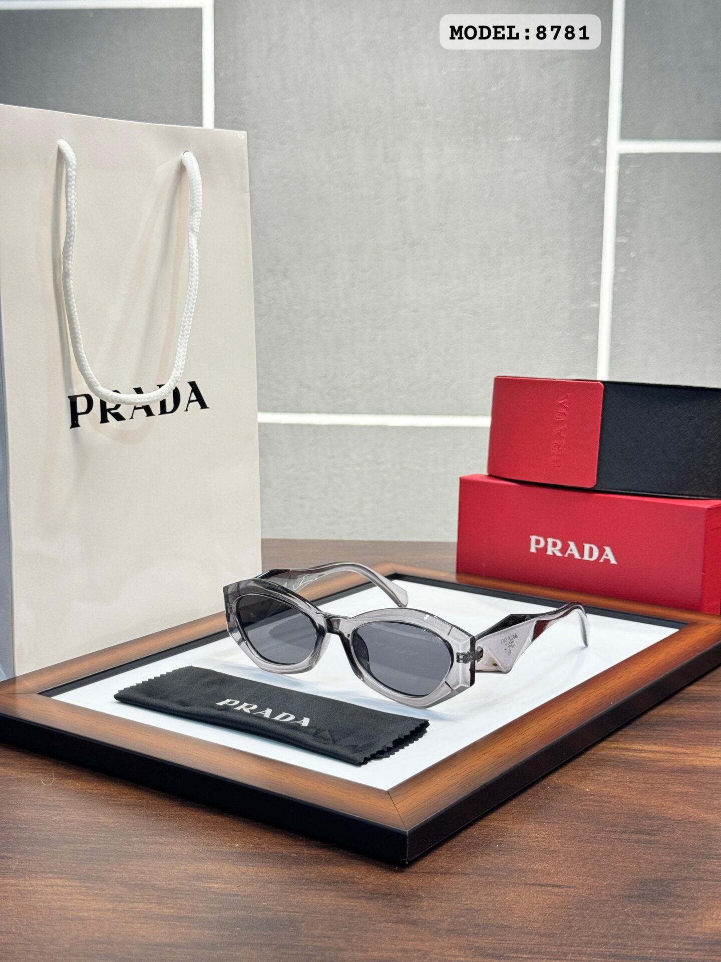 Prada 8781 Grey Sunglasses