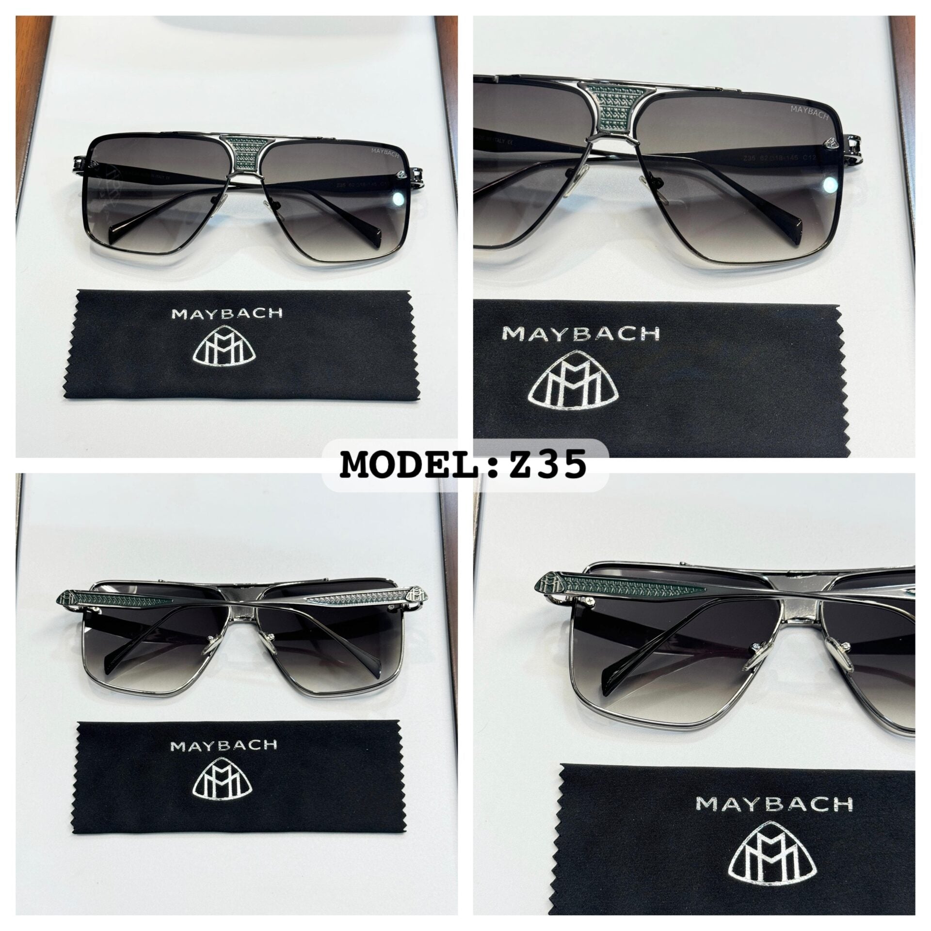Maybach Z35 Gun Green Sunglasses
