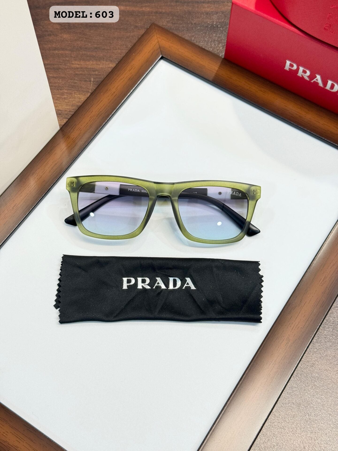 Prada 603 Green Sunglasses