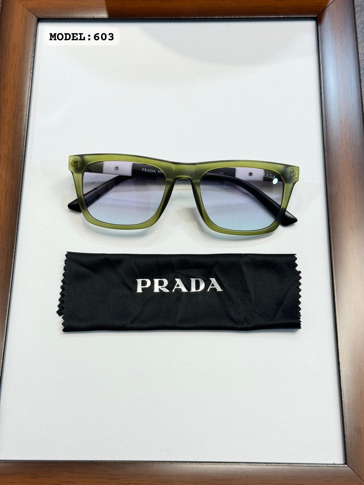 Prada 603 Green Sunglasses