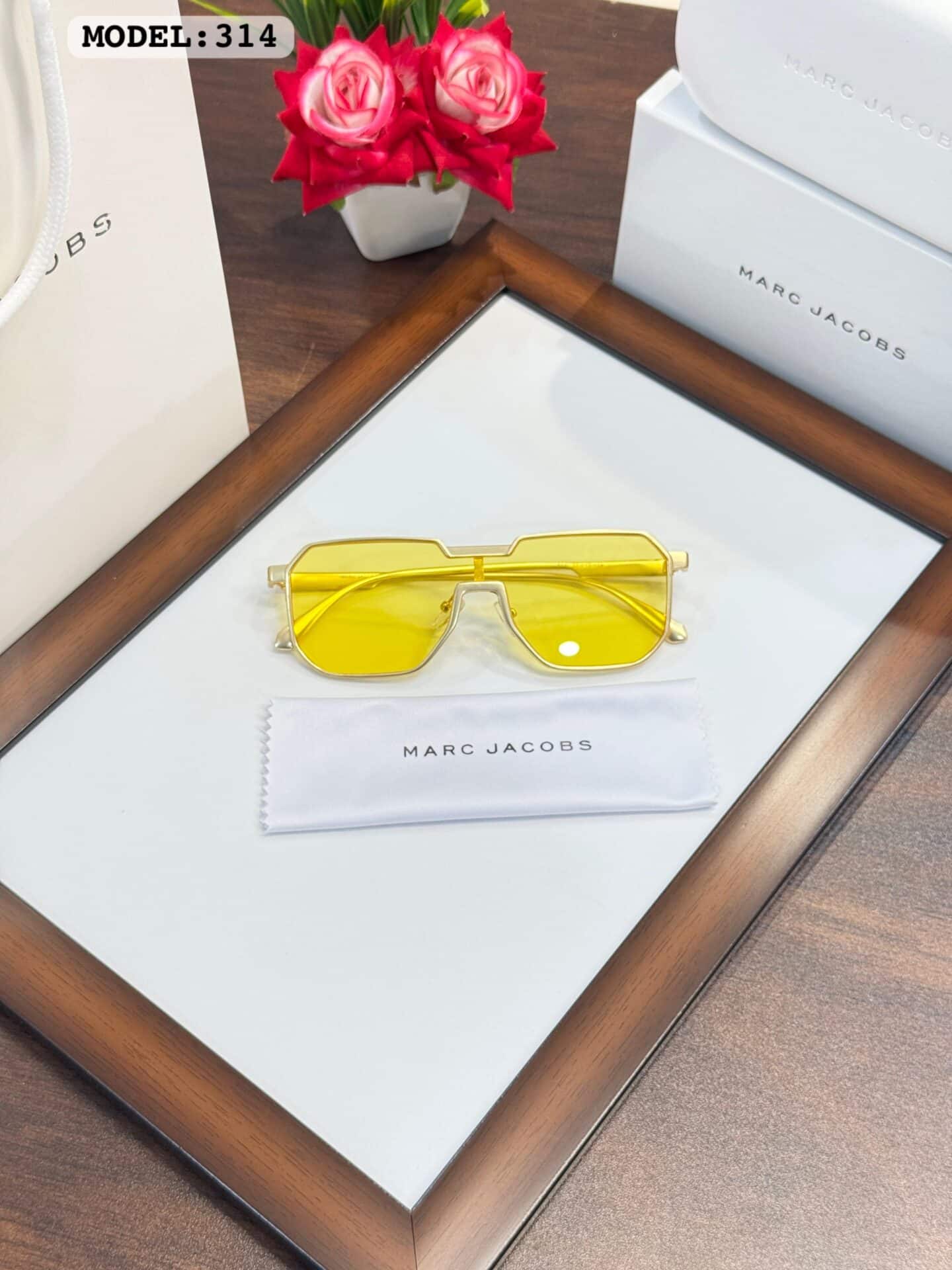 Marc Jacobs 314 Gold Yellow Sunglasses
