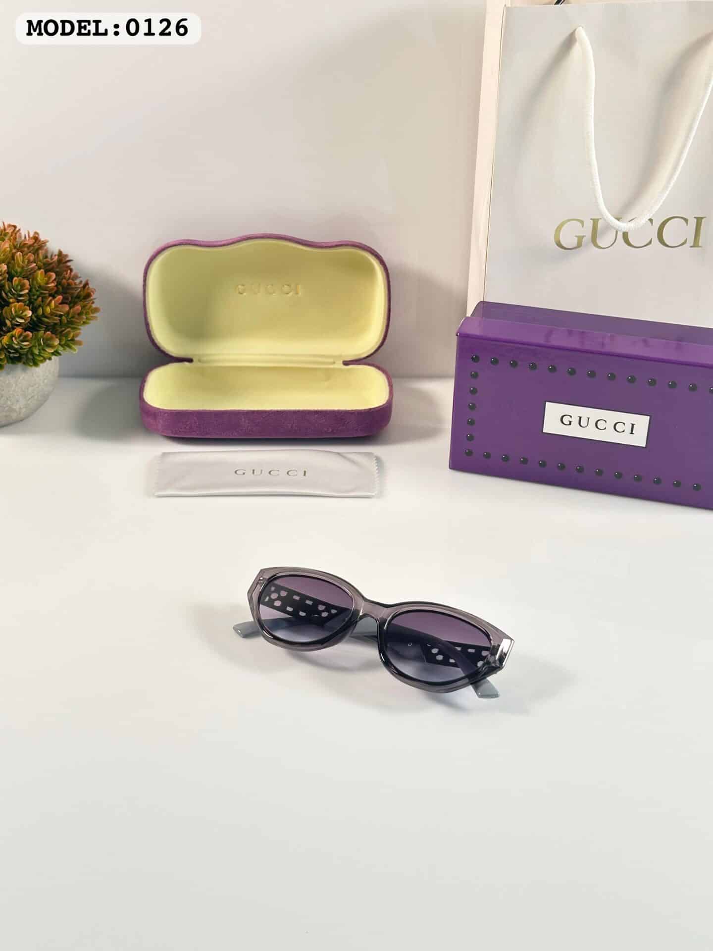 Gucci WMNS 0126 Grey Sunglasses