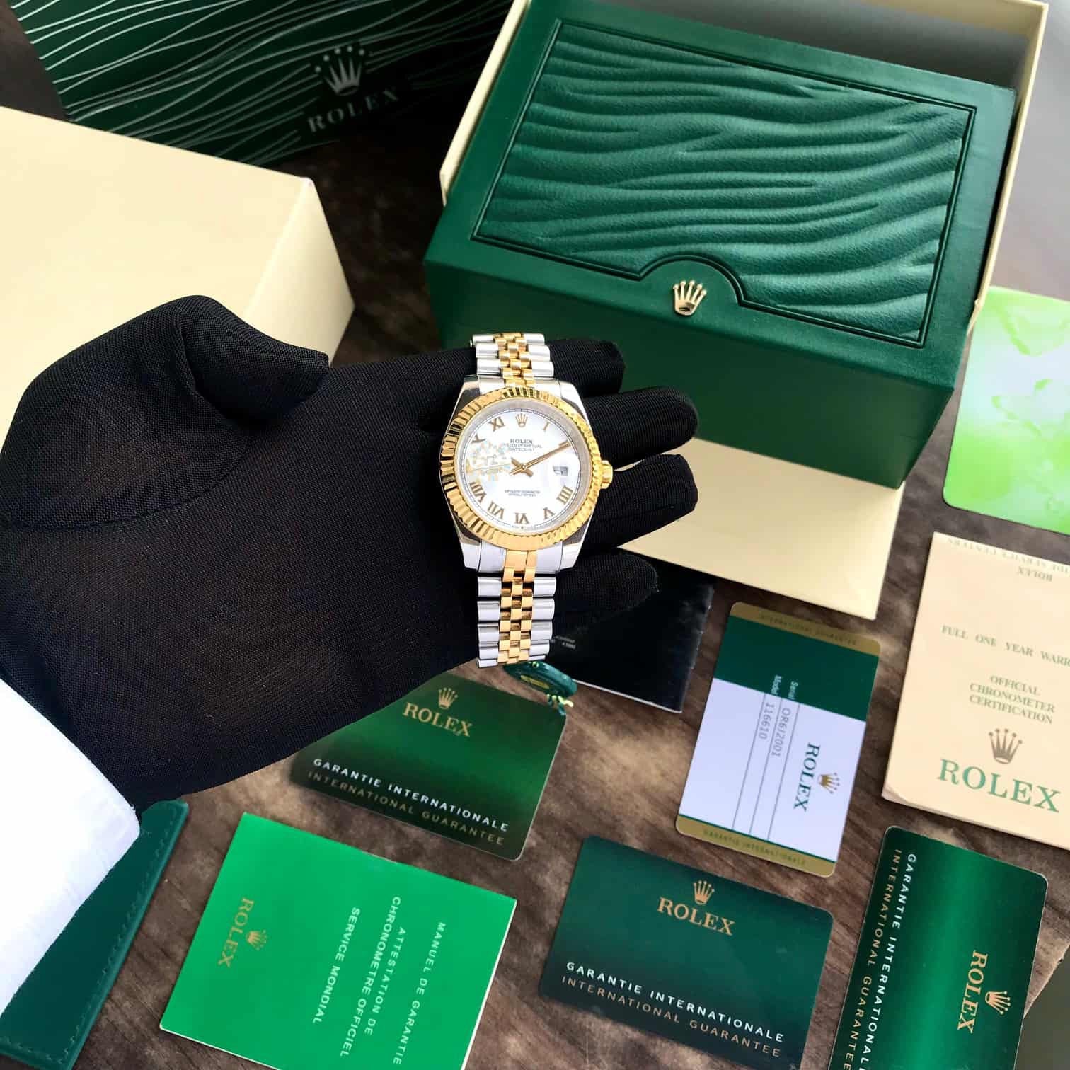 Rolex Date Just 41 Stainless Steel Two Tone Japanese Automatic Men’s Watch