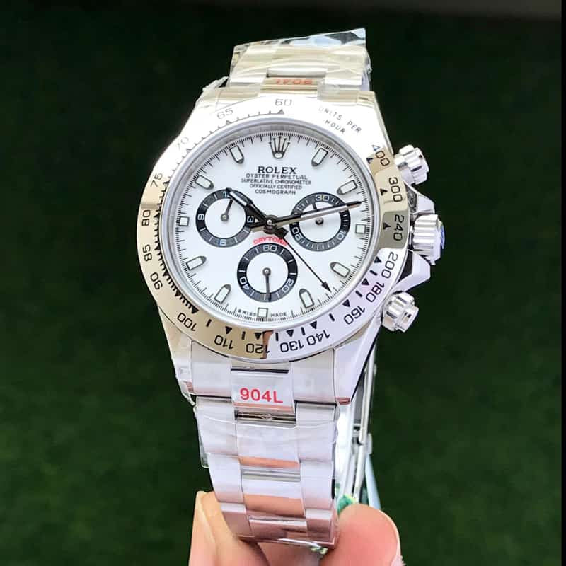 Rolex Cosmograph Daytona Oystersteel Full Silver Swiss ETA Machinery Men’s Watch