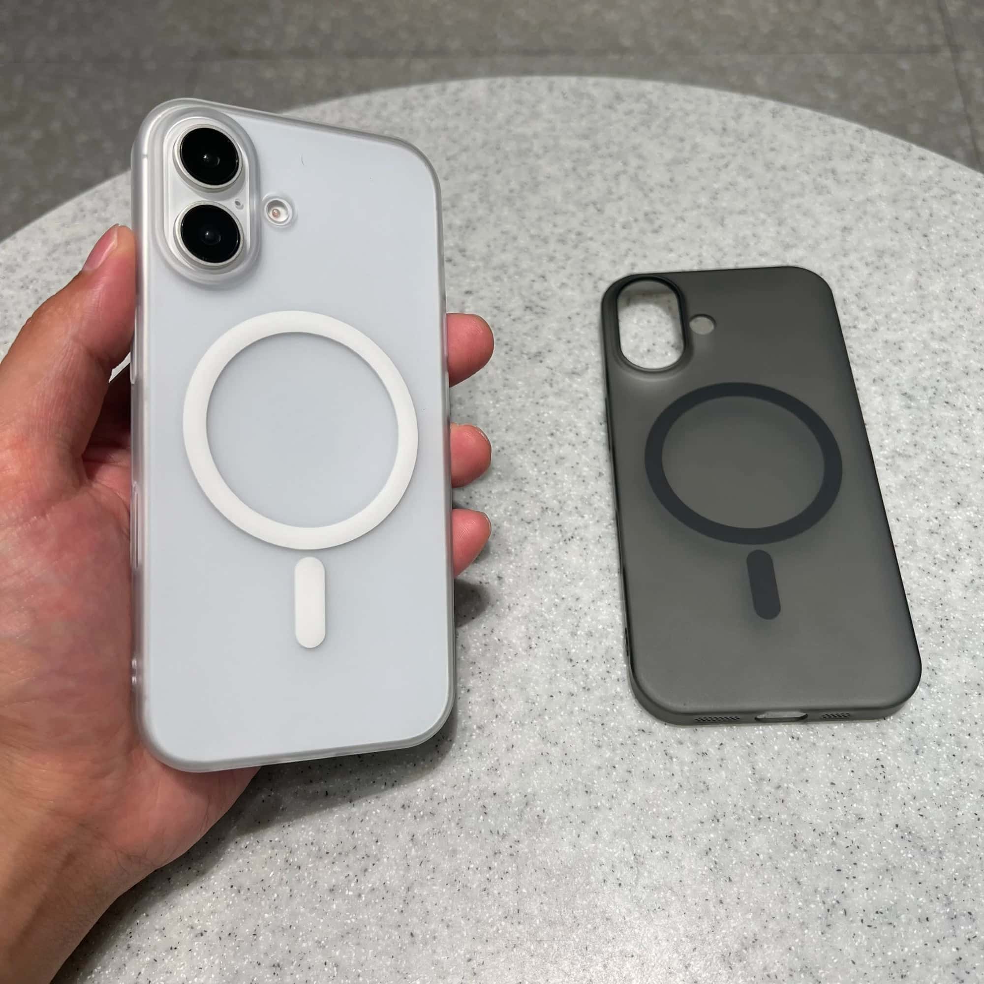 iPhone Series Cover White Matte Finish MagSafe Protective Case