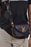 Vuitton Wave Black Color Premium Double Box Bag
