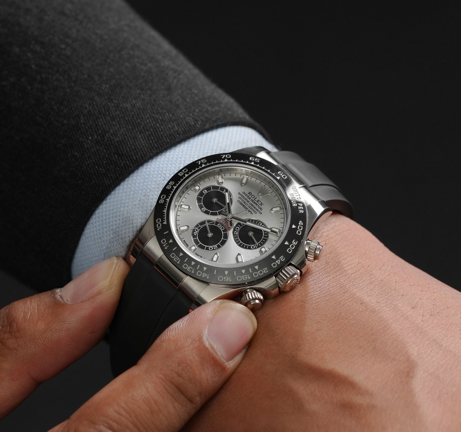 Rolex Daytona Silver Grey Dial Automatic Watch