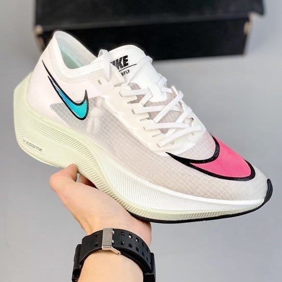 Nike Zoom Vaporfly Next White Transparent Running Shoes