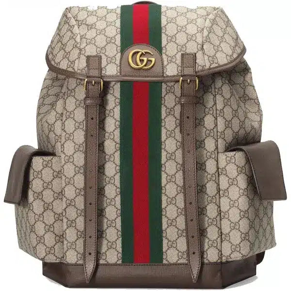 Branded Ophidia GG Backpack Medium Beige