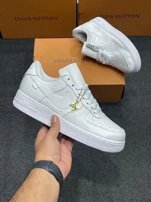 Nike Louis Vuitton Airforce 1 White Sneakers