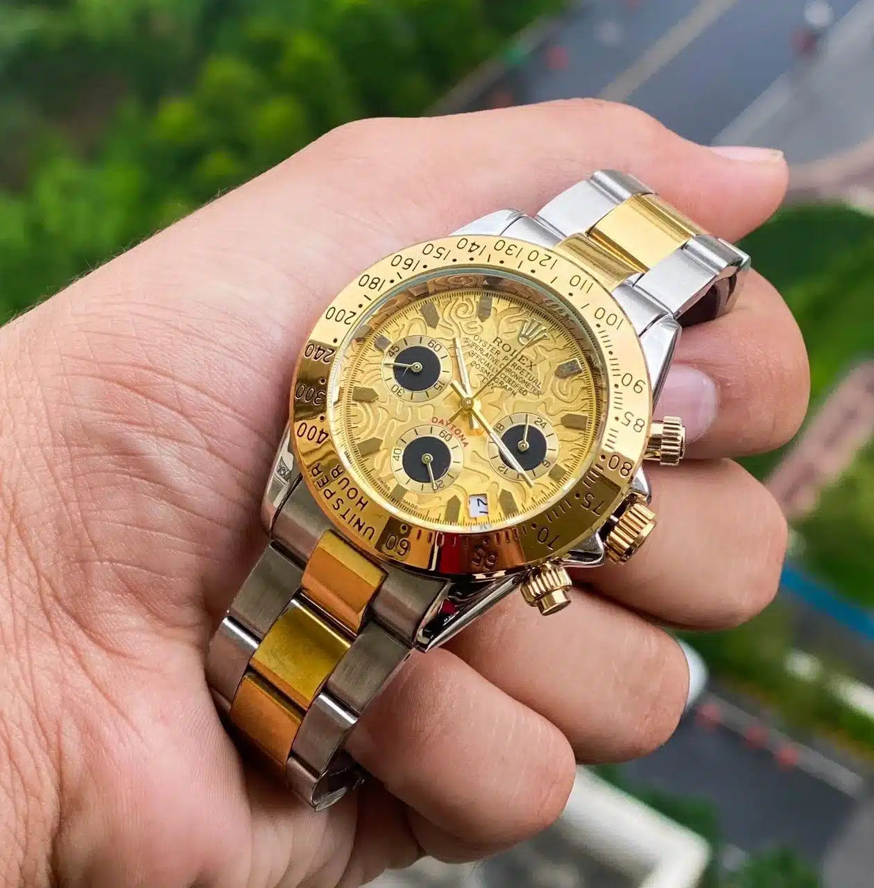 Branded Men's Perpetual Silver Matte Metal