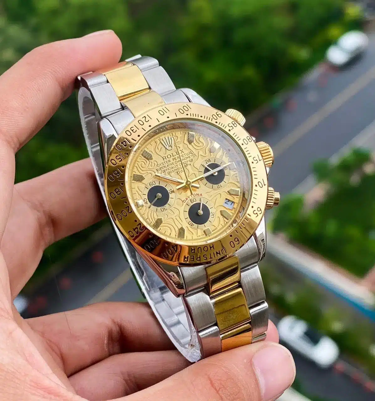 Branded Men's Perpetual Silver Matte Metal