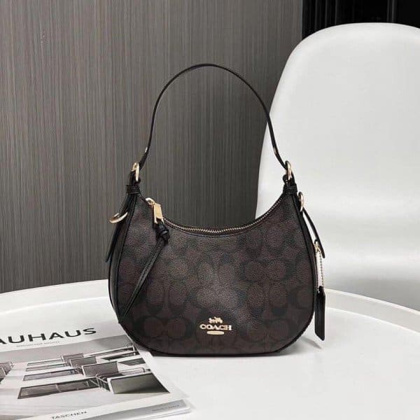 Coach Kleo Hobo Bag In Signature Canvas Bag For Ladies