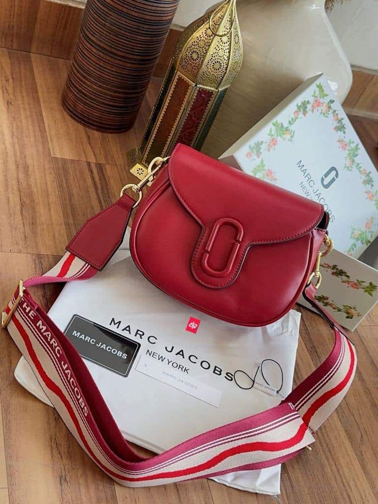 Marc Jacob Handbag Red The Small Saddle Bag (With Box)