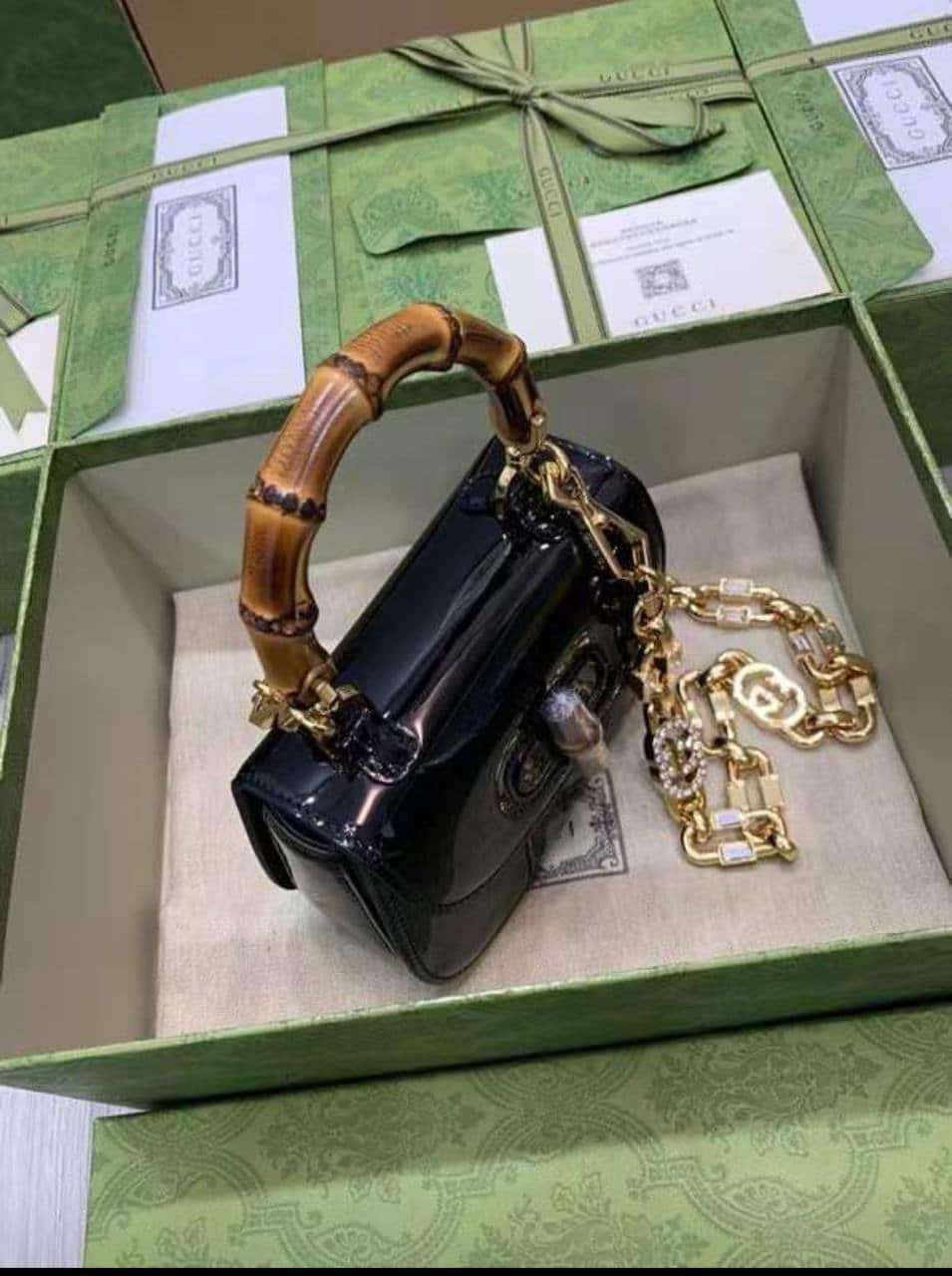 GUCCI BAMBOO MINI TOP HANDLE BAG