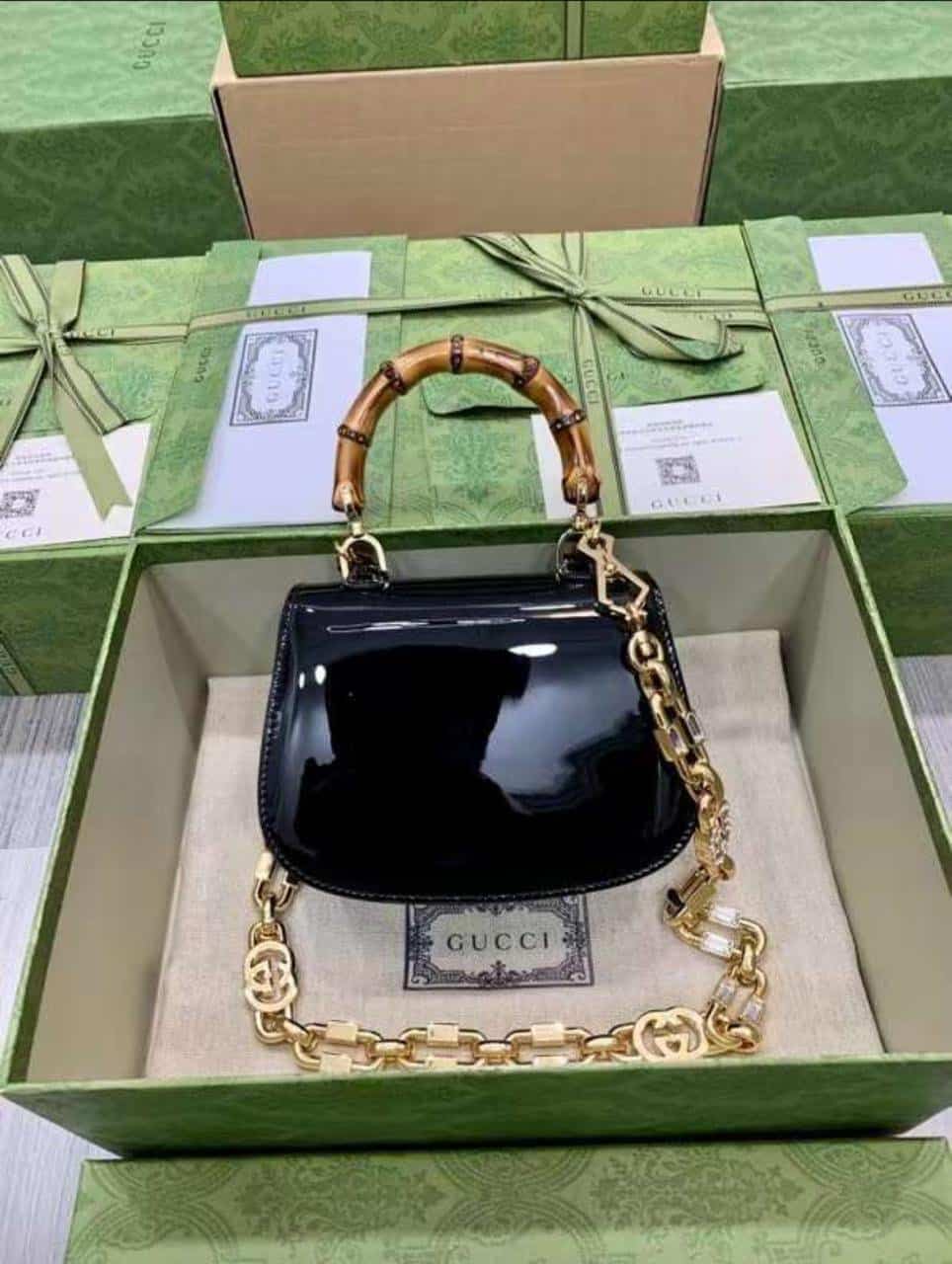 GUCCI BAMBOO MINI TOP HANDLE BAG