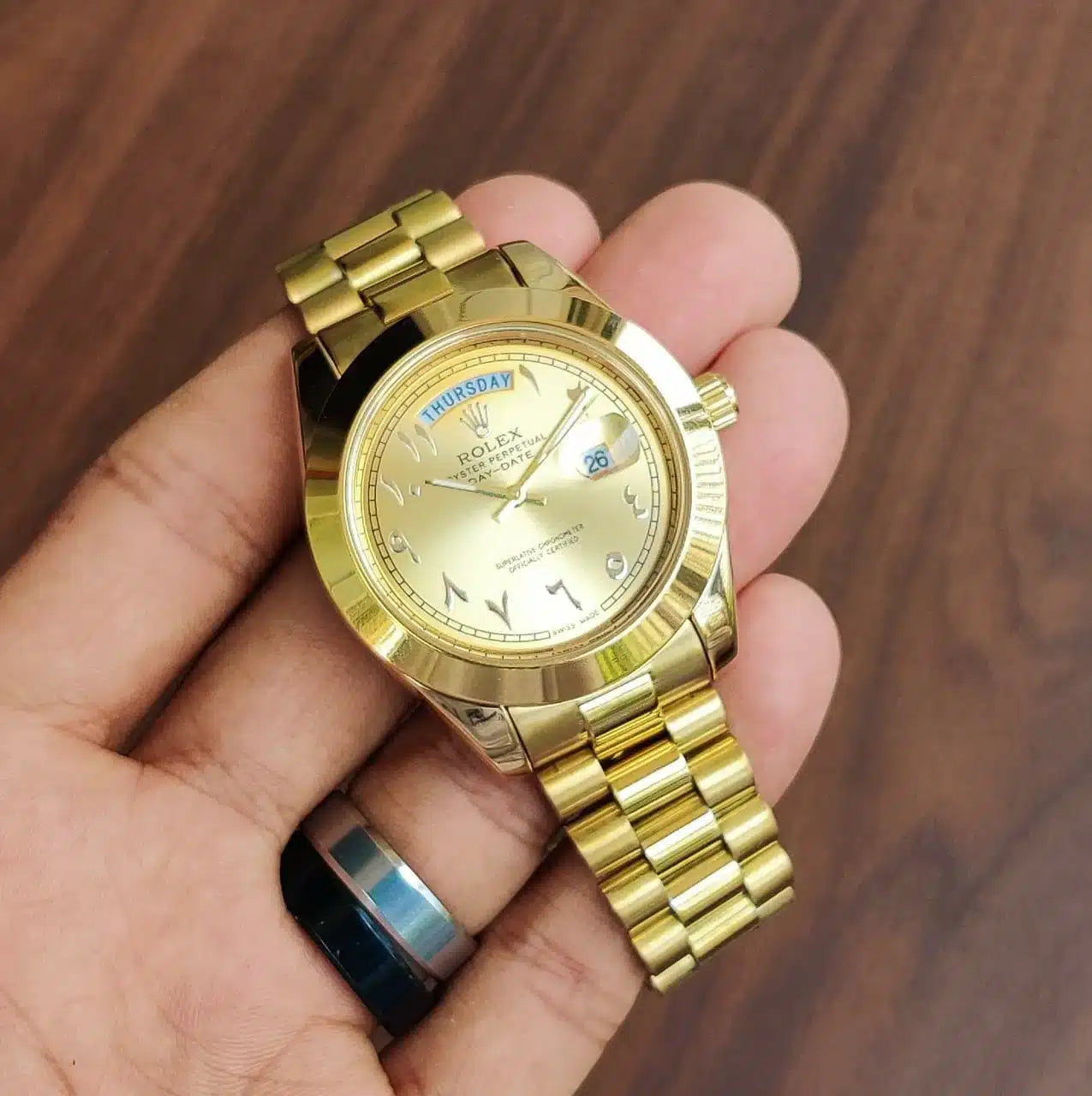 Branded Gold Arabic Day-Date For Men's » Mega Fashion