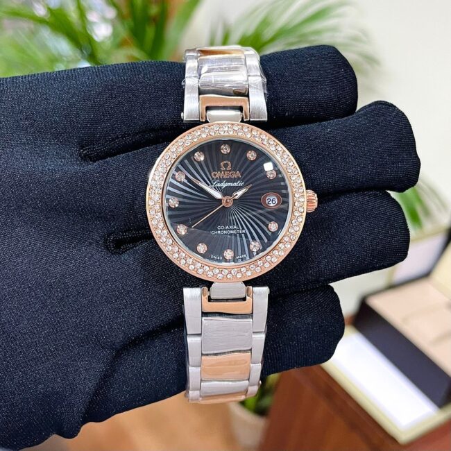 Branded Ladymatic Black Dial Watch