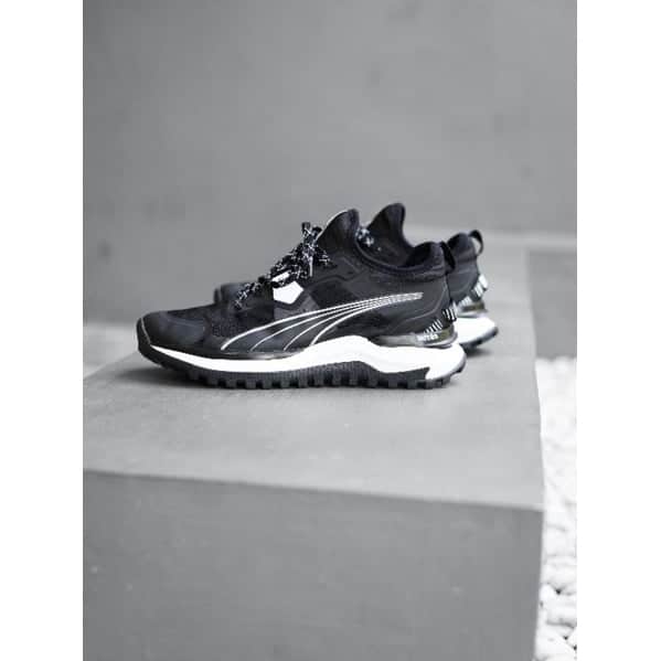 Puma Voyage Nitro Trail Black White Running Shoes