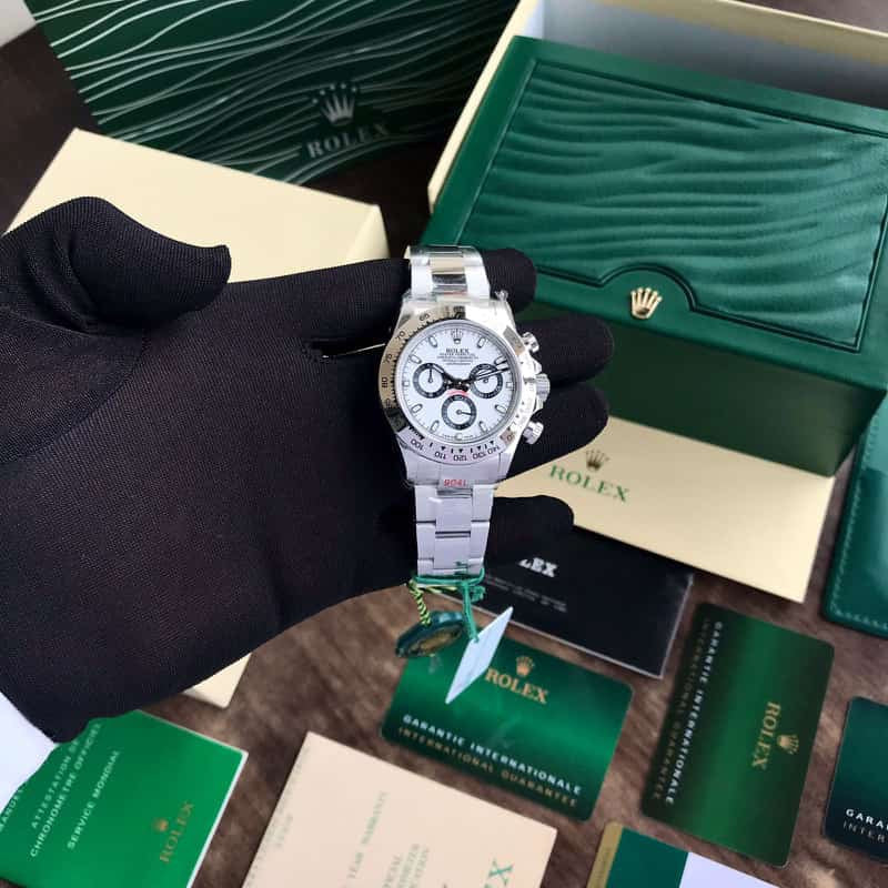 Rolex Cosmograph Daytona Oystersteel Full Silver Swiss ETA Machinery Men’s Watch