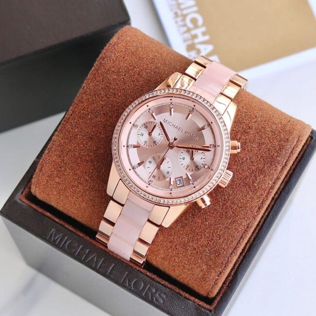 Michael Kors Rose Gold Ritz