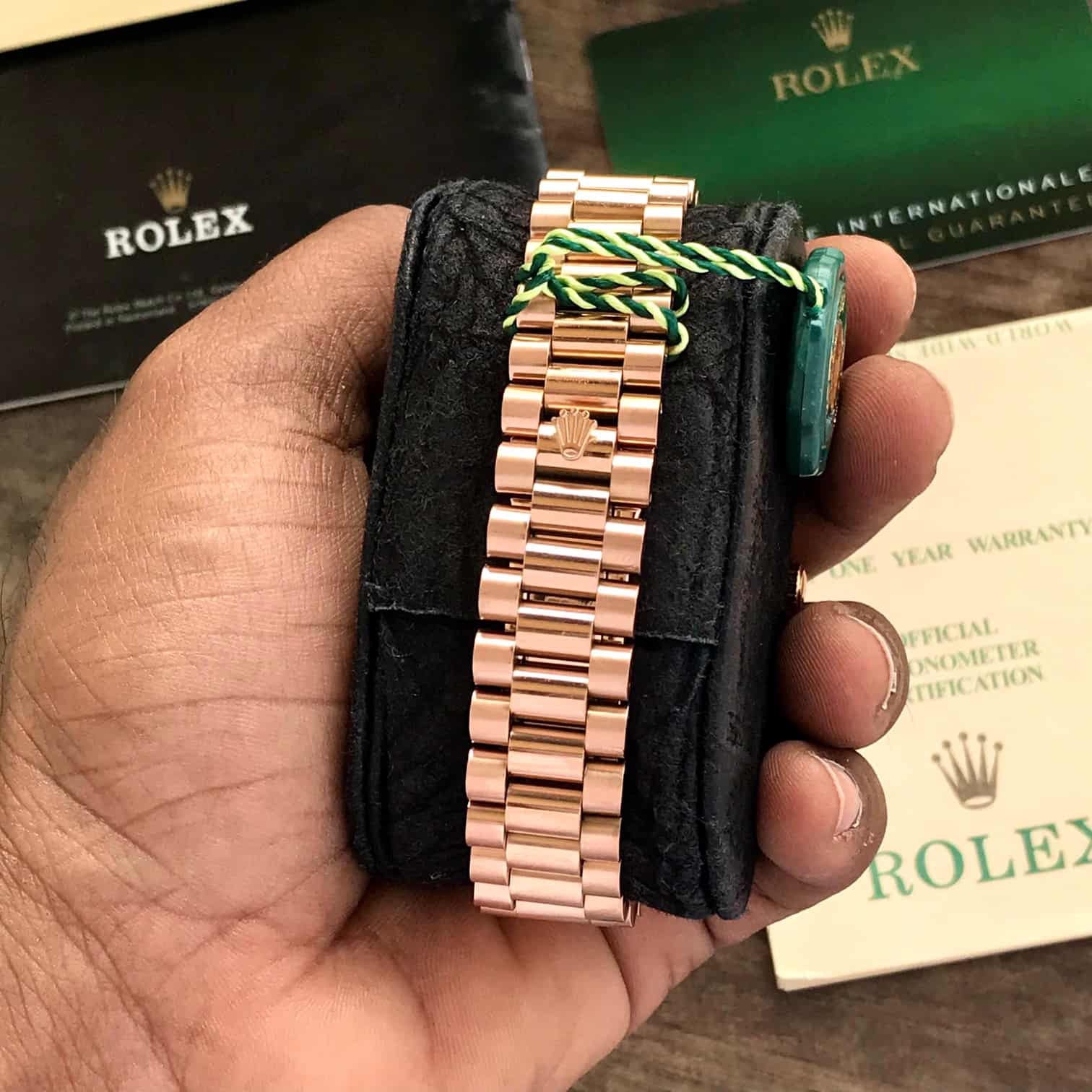Rolex Day-Date Puzzle Dial Swiss Automatic Mens Watch