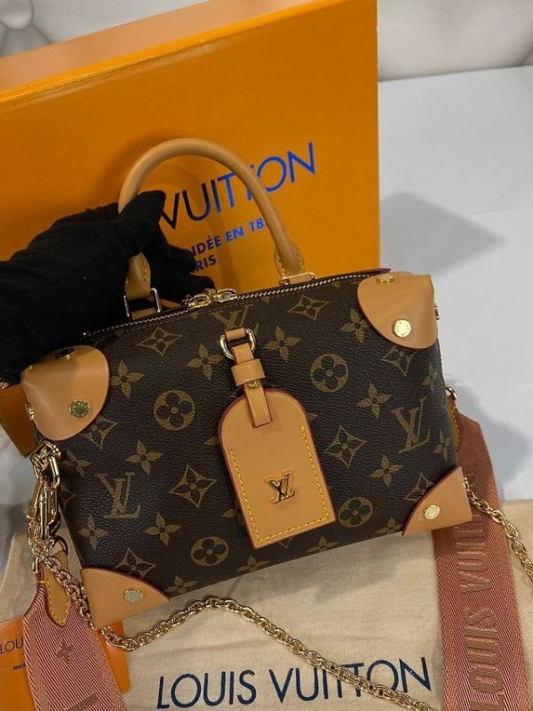 Vuitton Petite Malle Trunk Sling Bag Premium Quality With Box