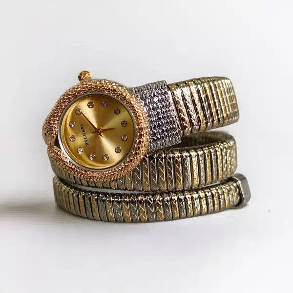Bvlgari Serpenti Snake Gold Dial Silver/Gold Women’s Watches