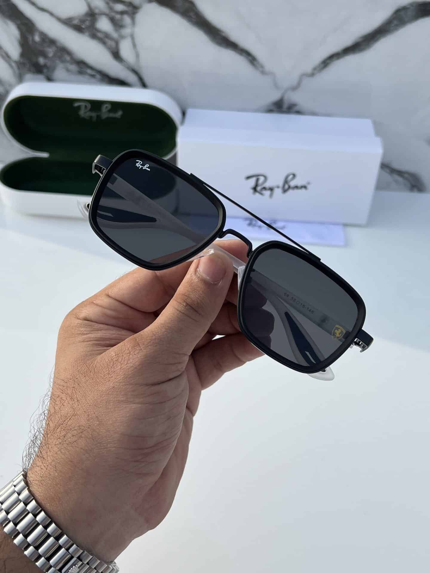 Classy Rayban Water Black Sunglasses