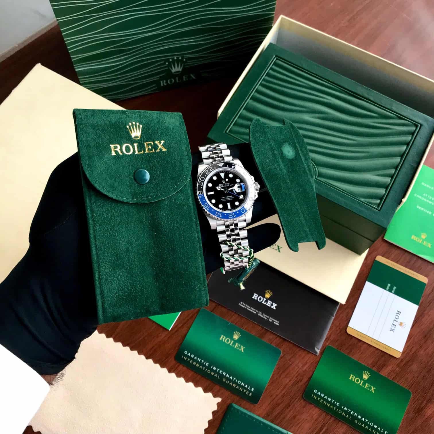 Rolex GMT Master || Batman Edition Swiss ETA Mens Watch