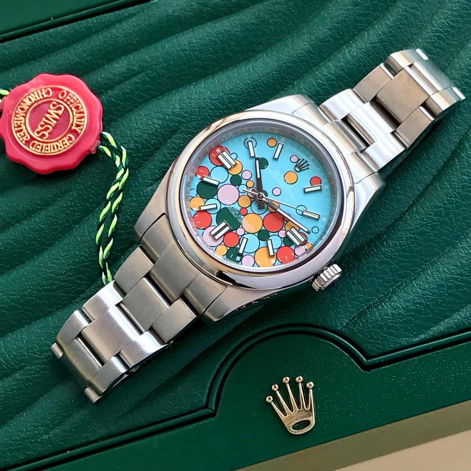Rolex Perpetual Oyster Bubbles Japanese Automatic Mens Watch