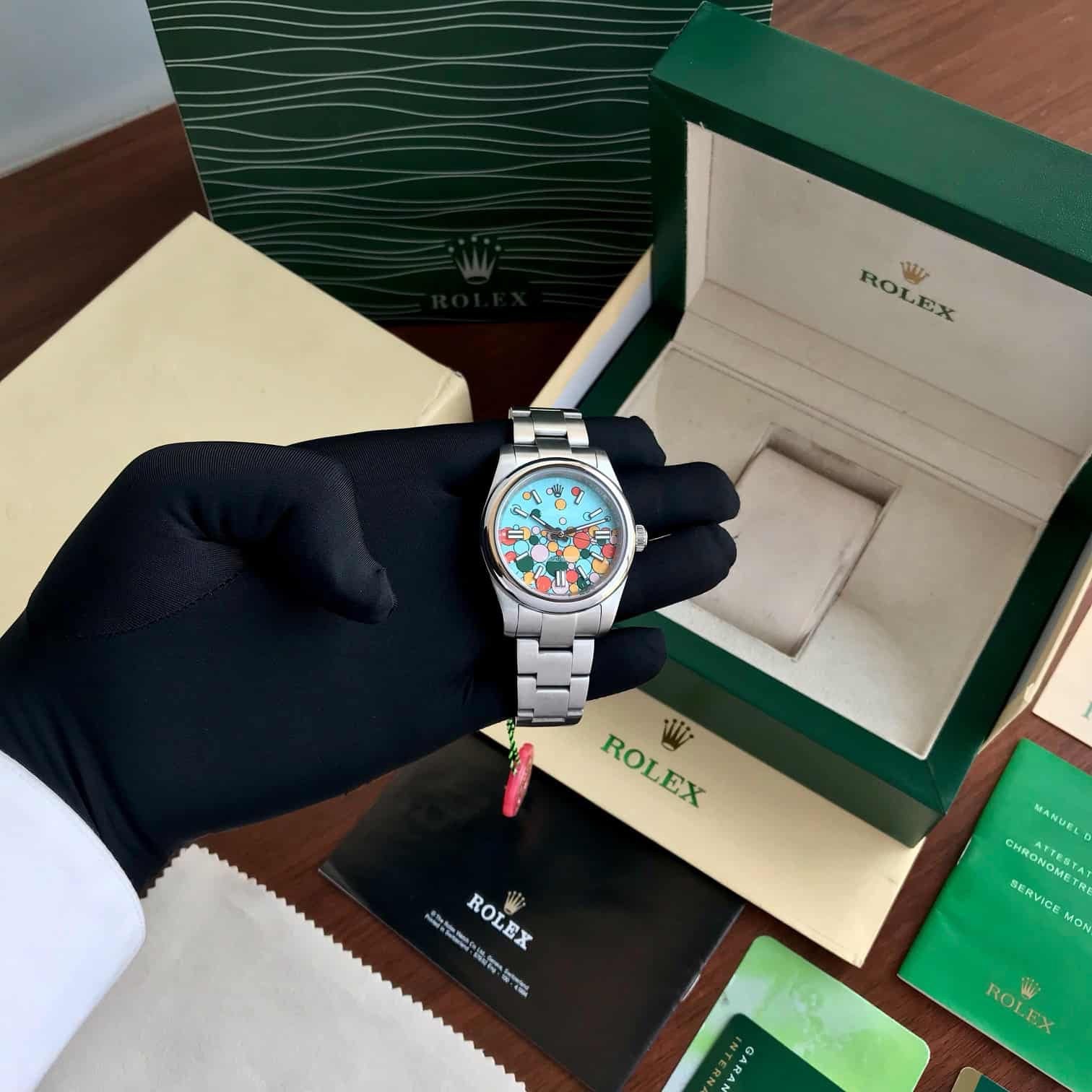 Rolex Perpetual Oyster Bubbles Japanese Automatic Mens Watch