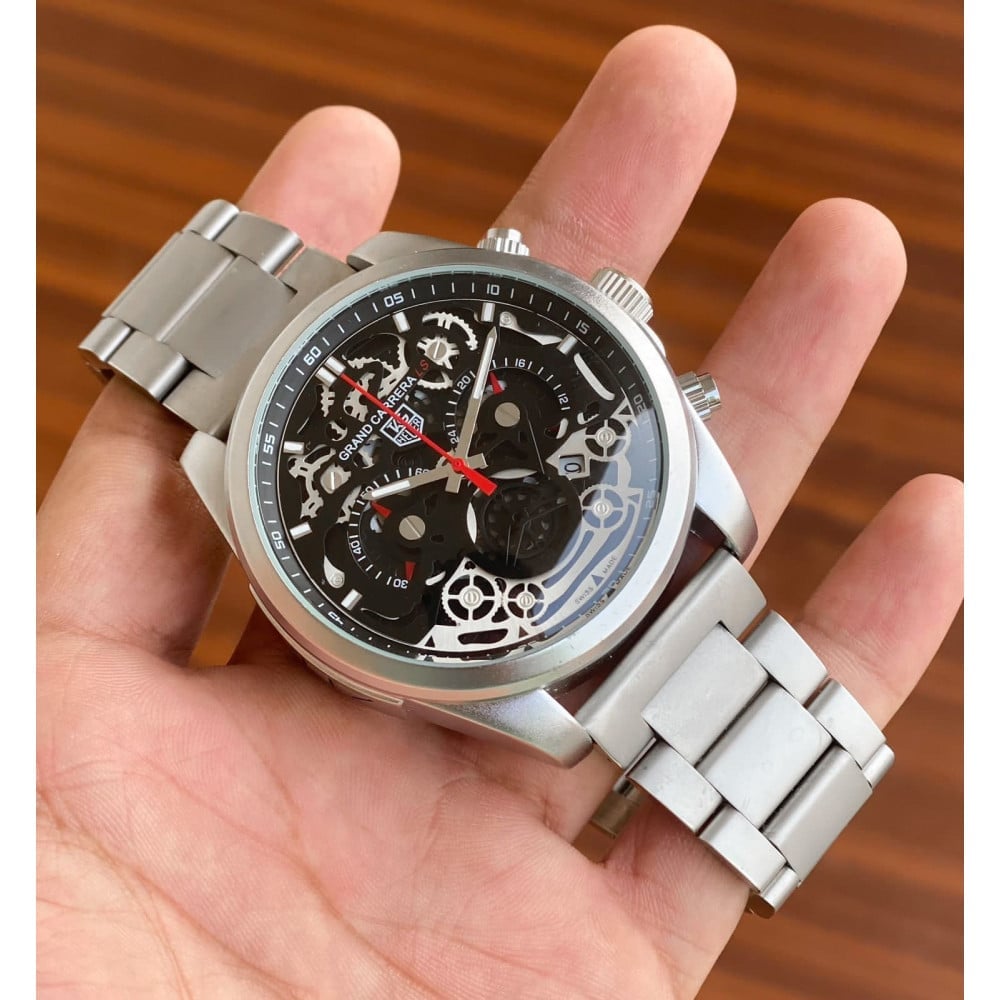 Premium Perfect Combination Of Black Dial Chain Watch » Mega Fashion