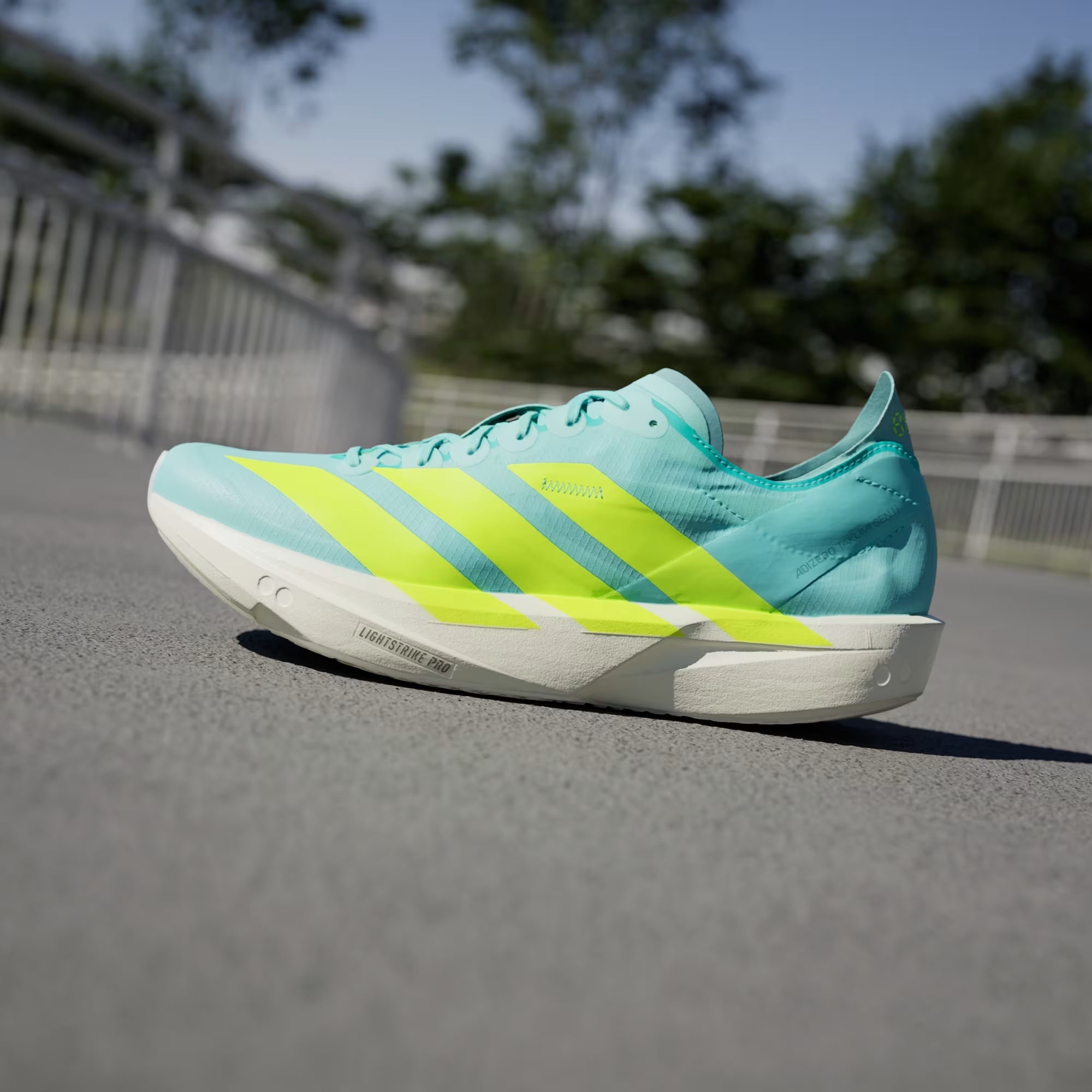 Adidas Adizero Takumi Sen 11 Flash Aqua Running Shoes