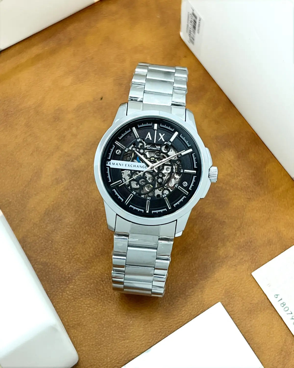 Armani Exchange Black Dial Automatic Watch
