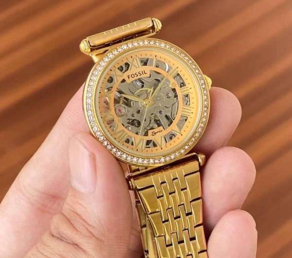 Fossil Watch For Lady Golden Chain