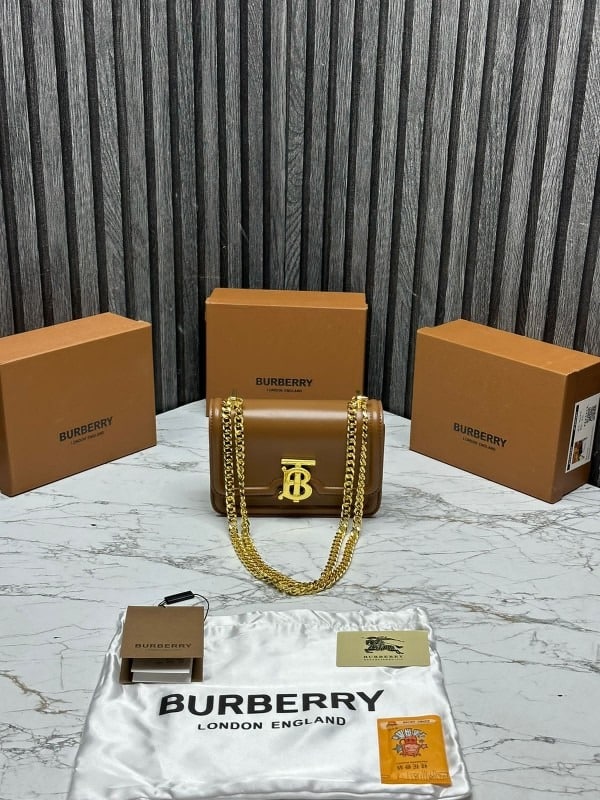 Premium Burberry Leather Shoulder Bag For Women