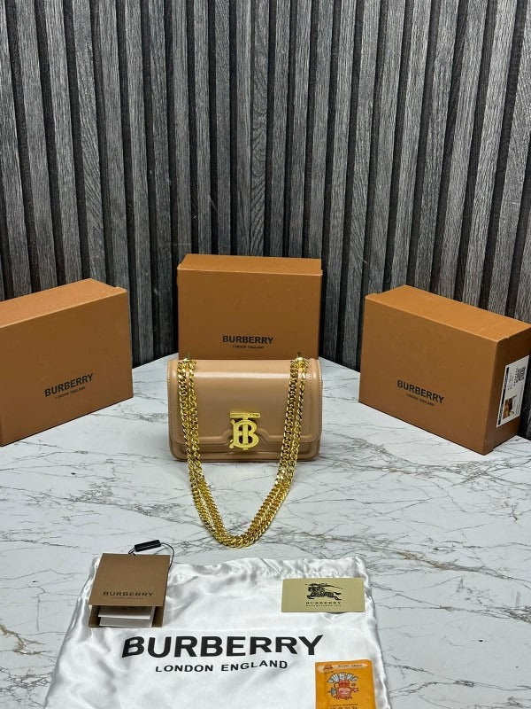 Premium Burberry Leather Shoulder Bag For Women