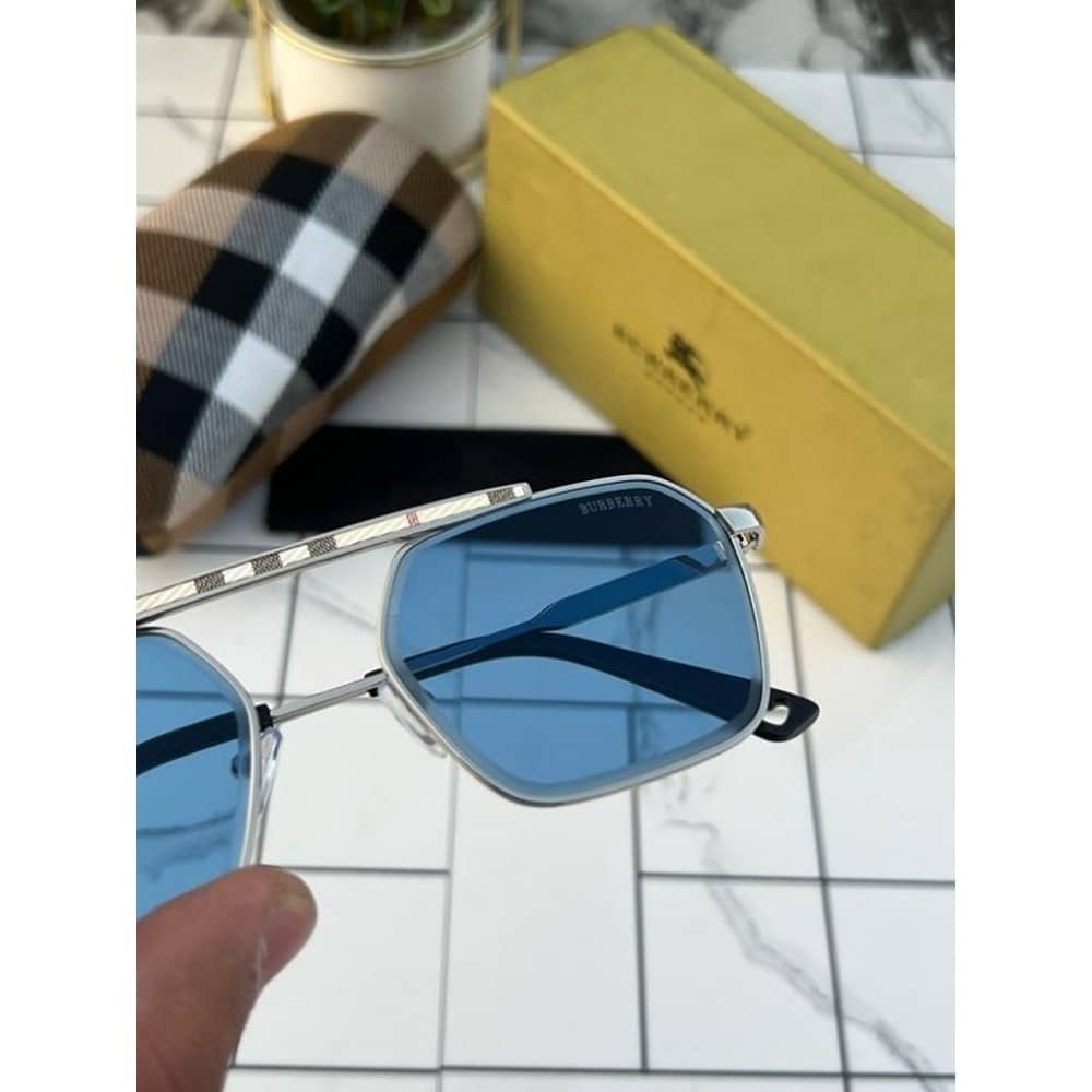 Sliver Blue  Burberry Sunglasses For Men