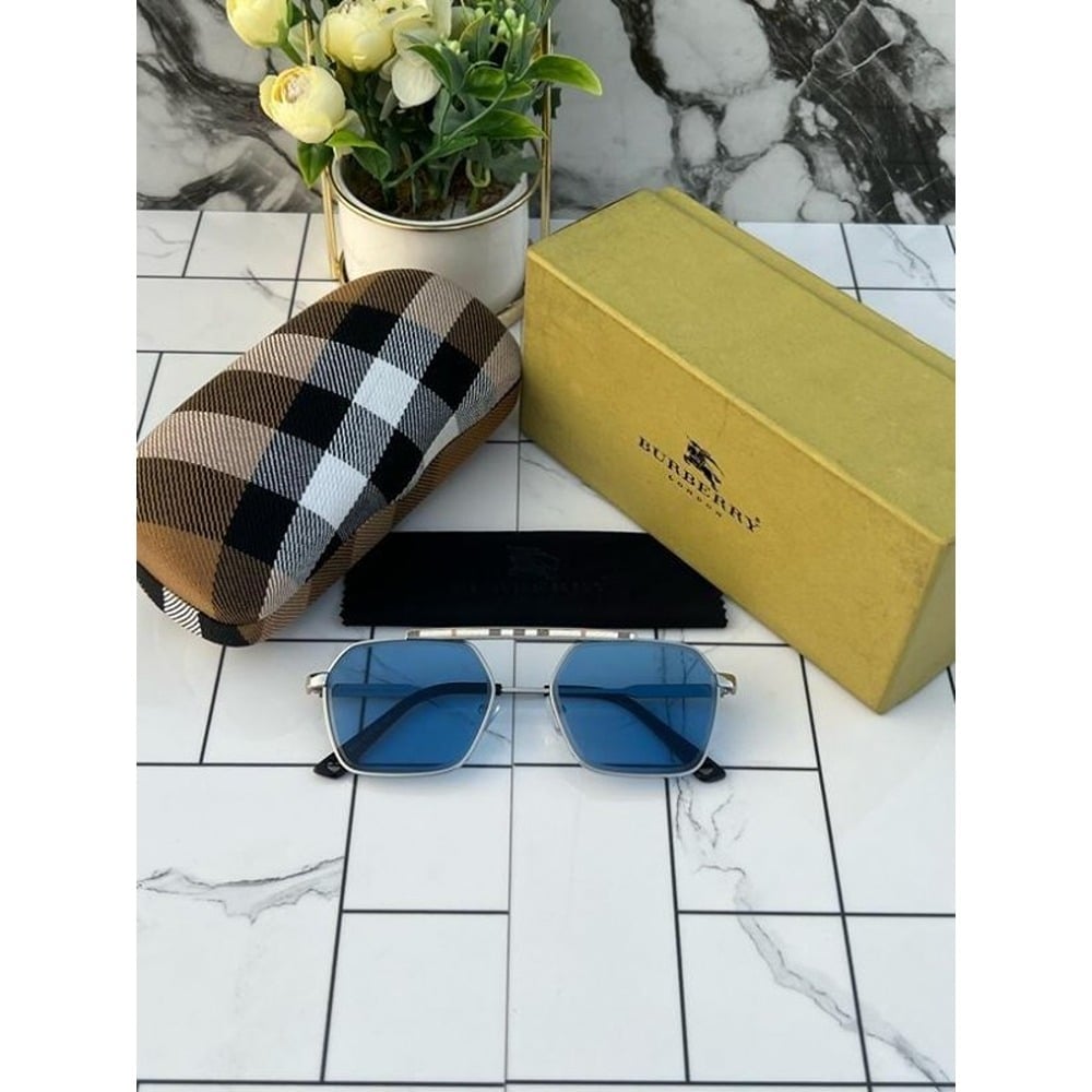 Sliver Blue  Burberry Sunglasses For Men
