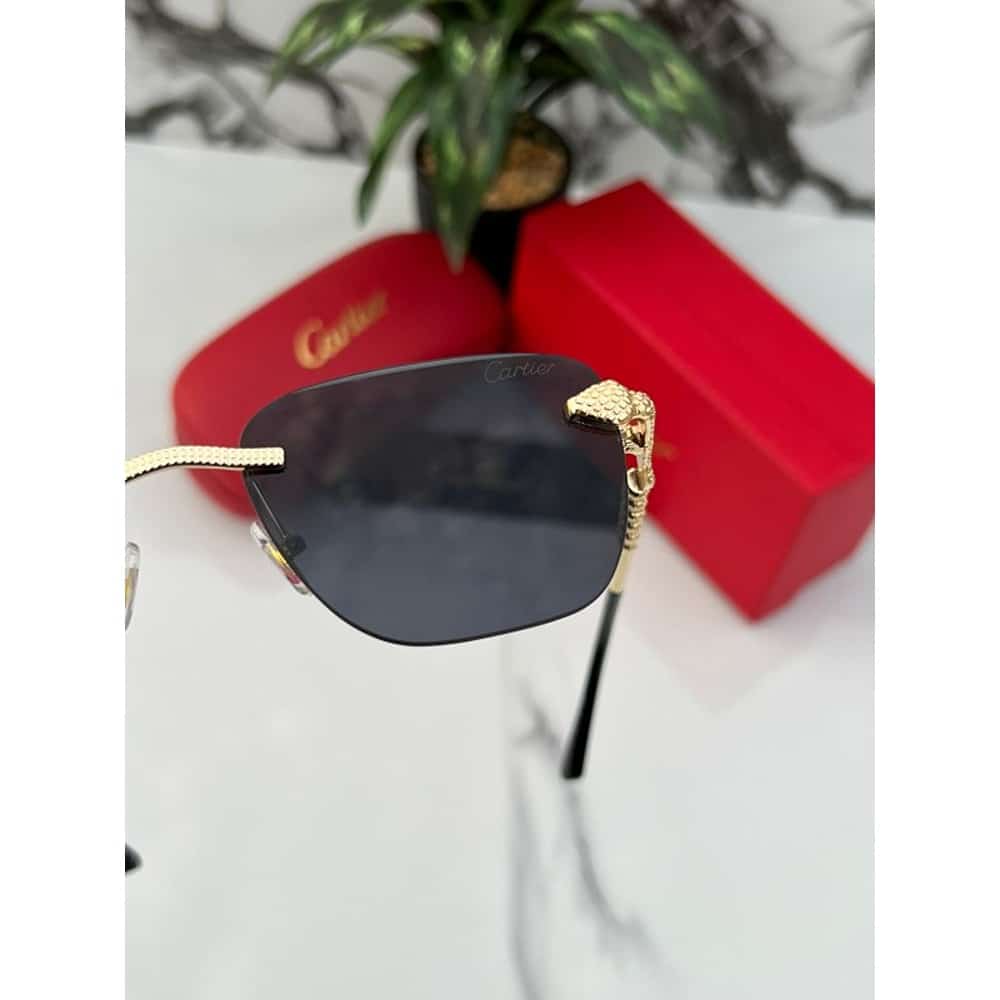 Cartier Sunglasses For Men Gold Black