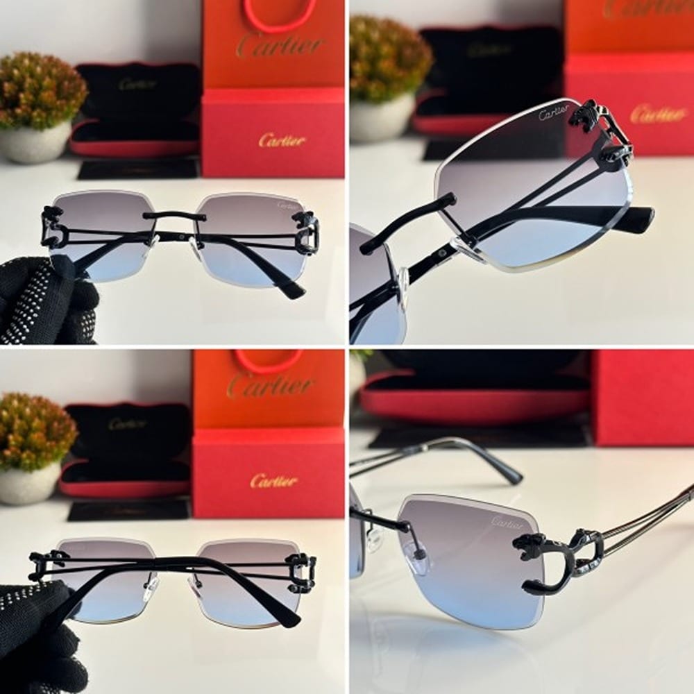 Cartier Sunglasses For Men Blue Black