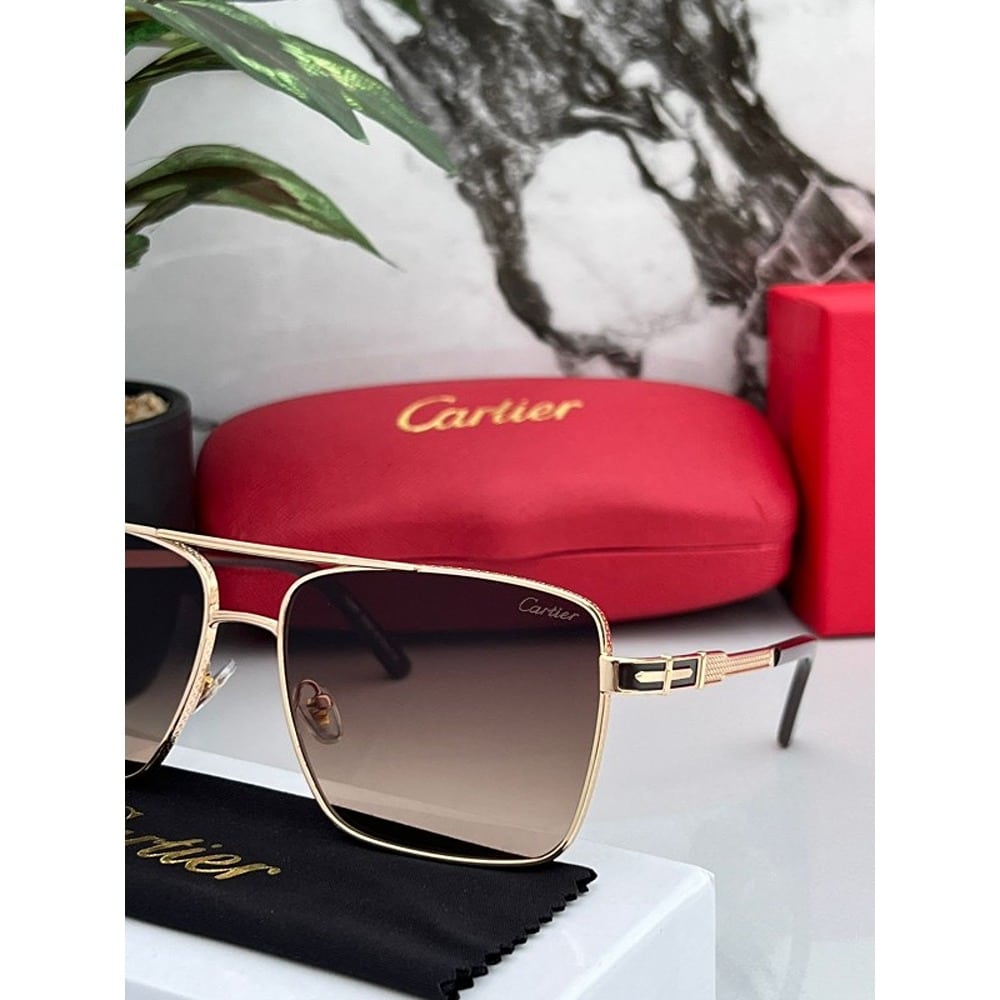 Cartier Sunglasses For Men Brown