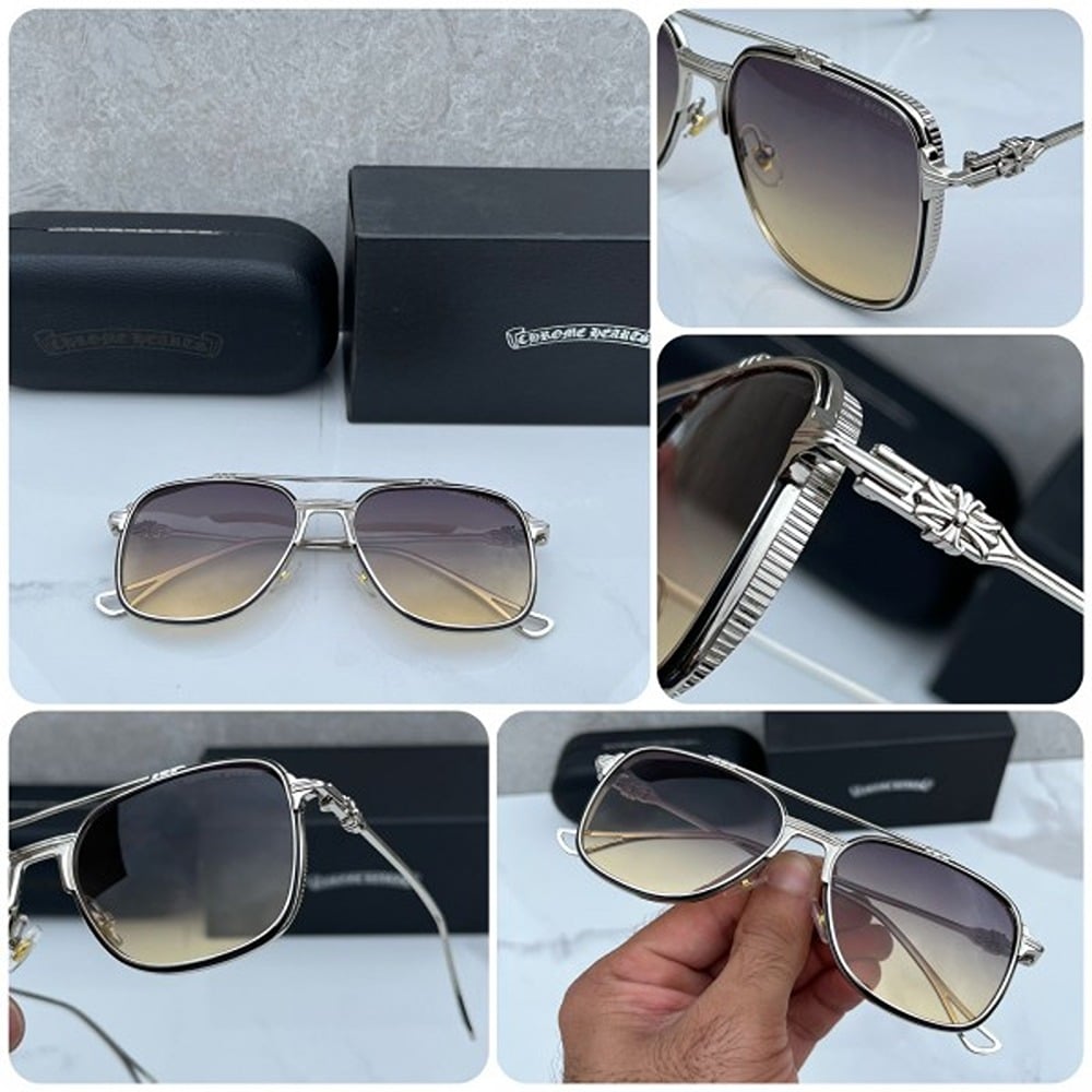 Chrome Hearts Sunglasses Sliver Sun For Men