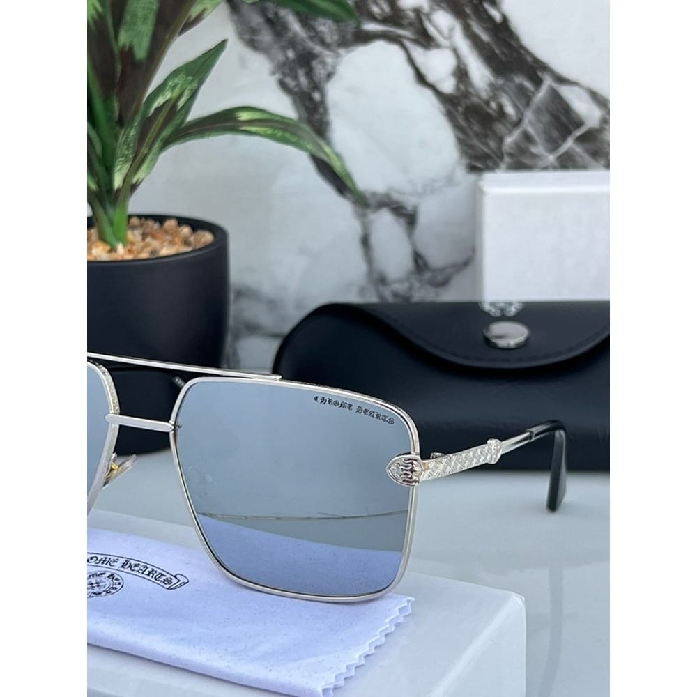 Chrome heart Sunglasses For Men Metal Silver Mercury