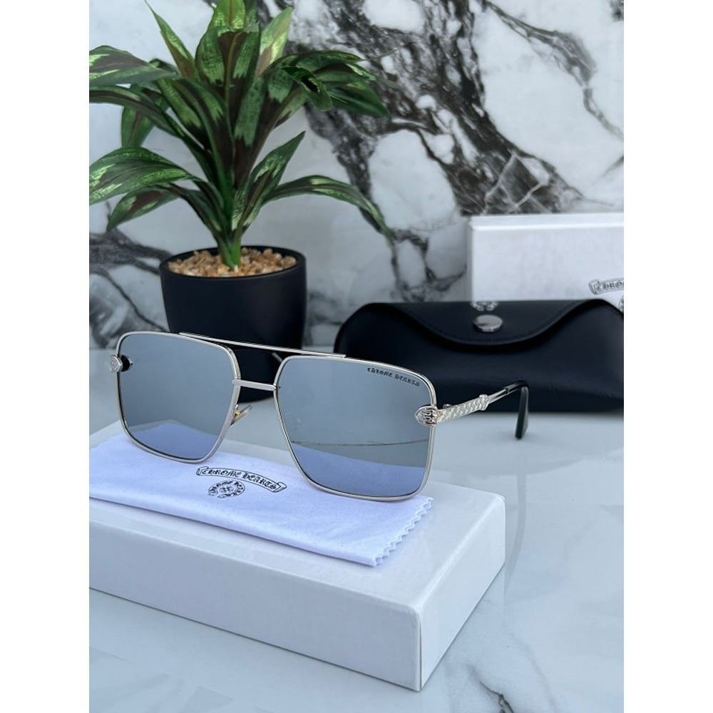 Chrome heart Sunglasses For Men Metal Silver Mercury